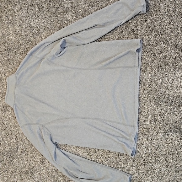 The North Face Gray Quarter-Zip Pullover Long Sleeve Sz L - Picture 7 of 7